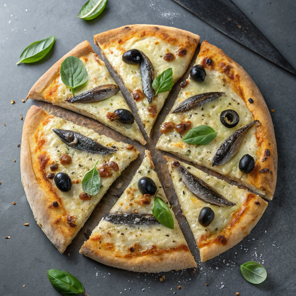 Anchovy-topped -pizza