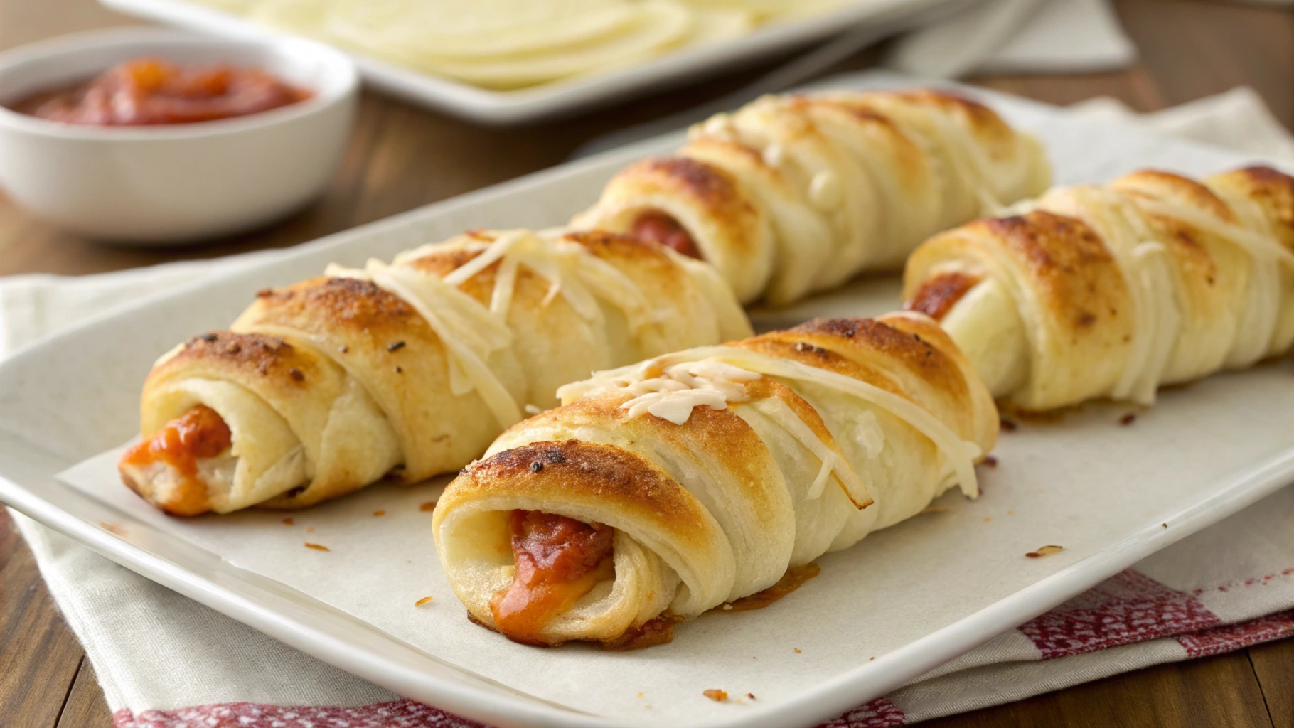 Baked -String -rope -Cheese -Mummies