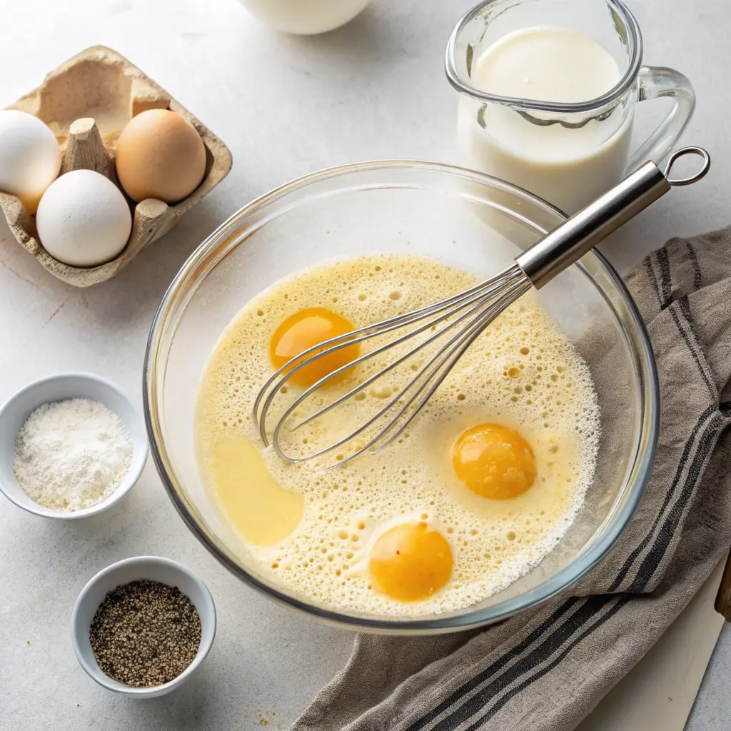 Eggs-with-milk-and -seasoning