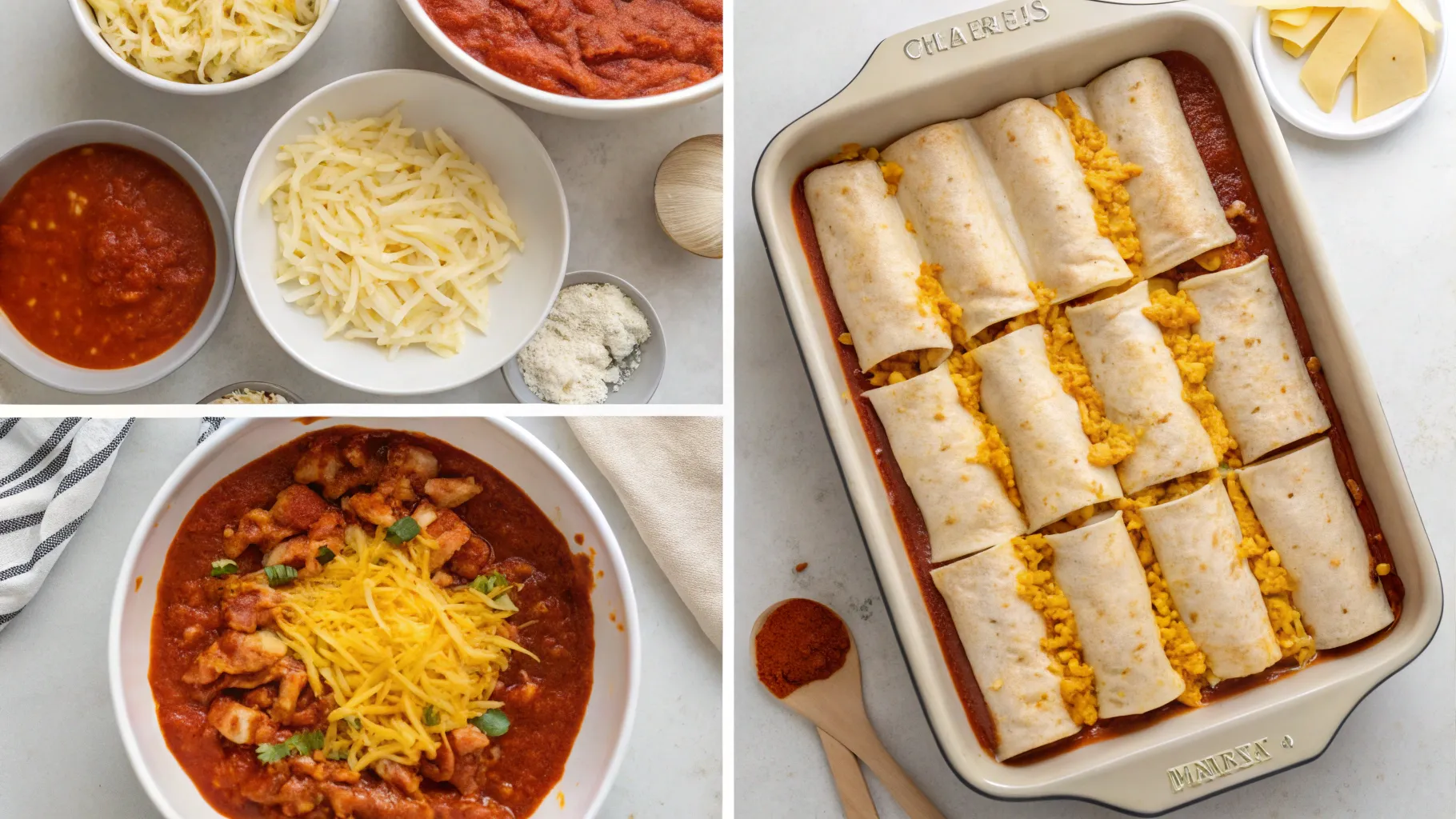 chicken enchiladas recipe-step-by-step cooking