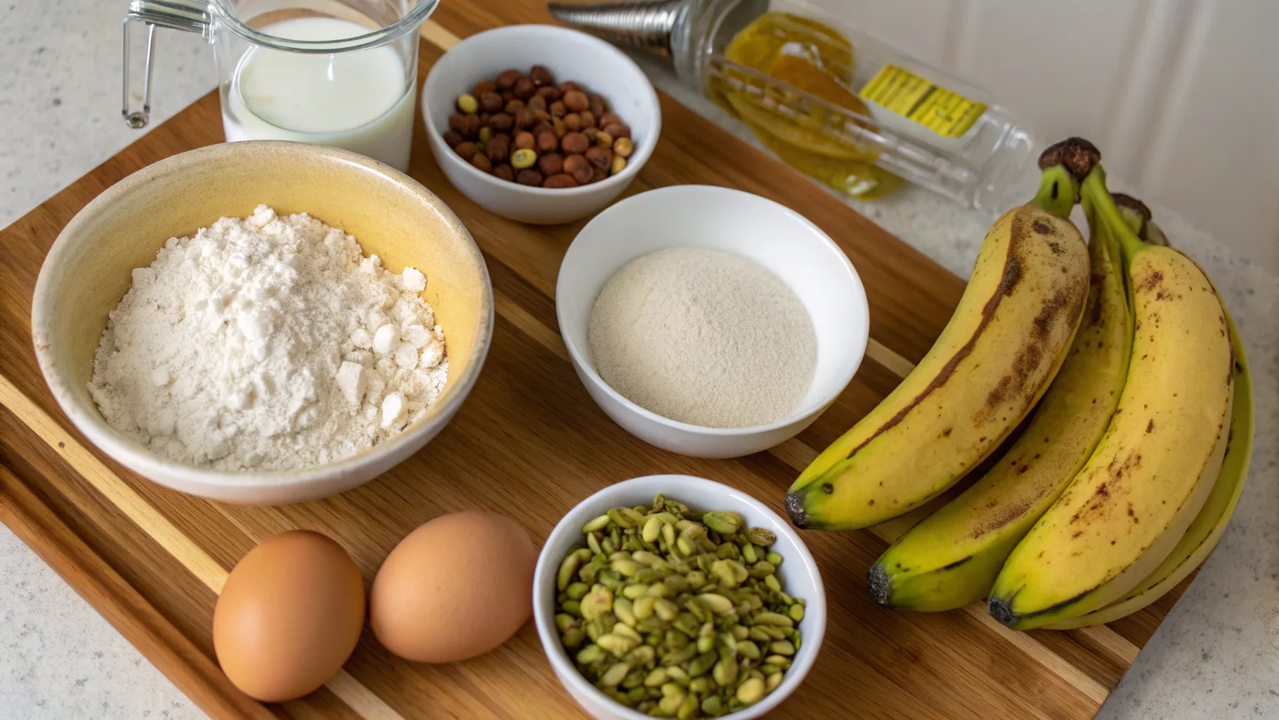 banana pistachio cake ingredients