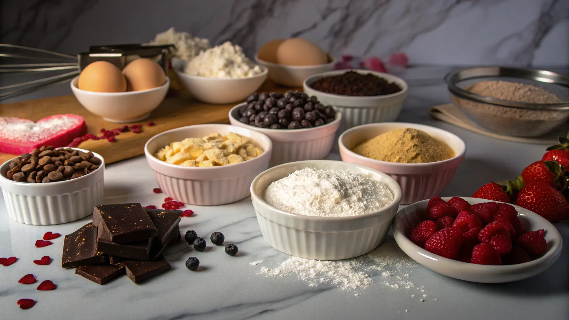 Quality Ingredients for Valentine Cookies