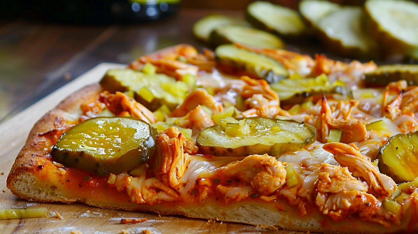 Chicken pickle pizza 2
