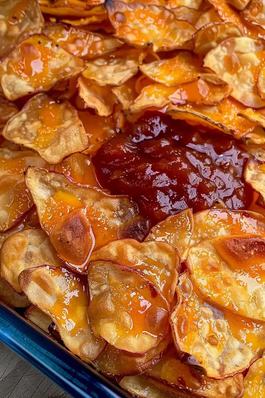 best-dips-for-ketchup-chips Ketchup chips and dip paired with creamy onion and spicy buffalo dips