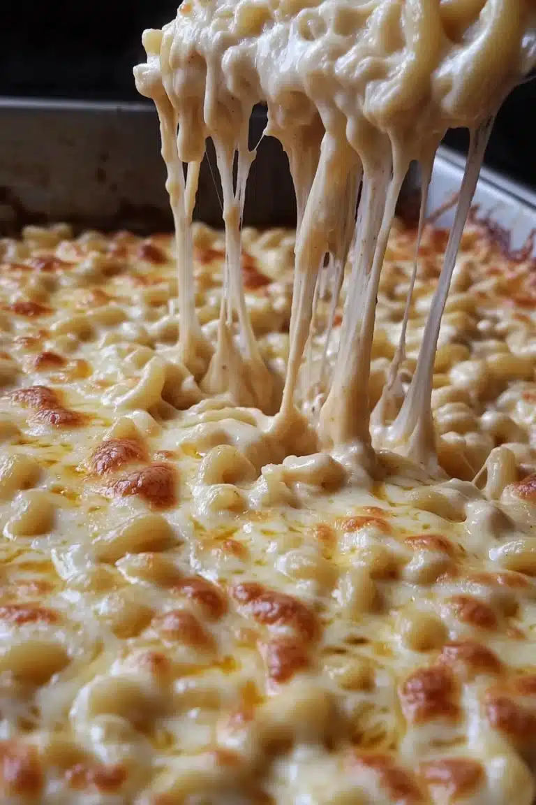 5 cheese crack and cheese with golden crust fresh from the oven